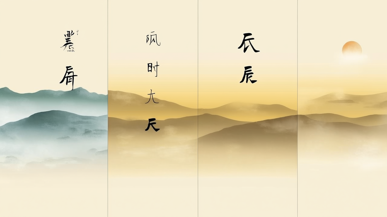 寅卯辰三个时辰的天色变化反推
